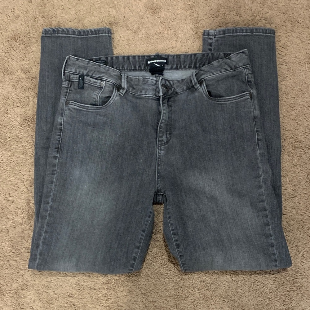Black Diamond Equipment Climbing Charcoal Women's Skinny Leg Jeans Size 12.‎